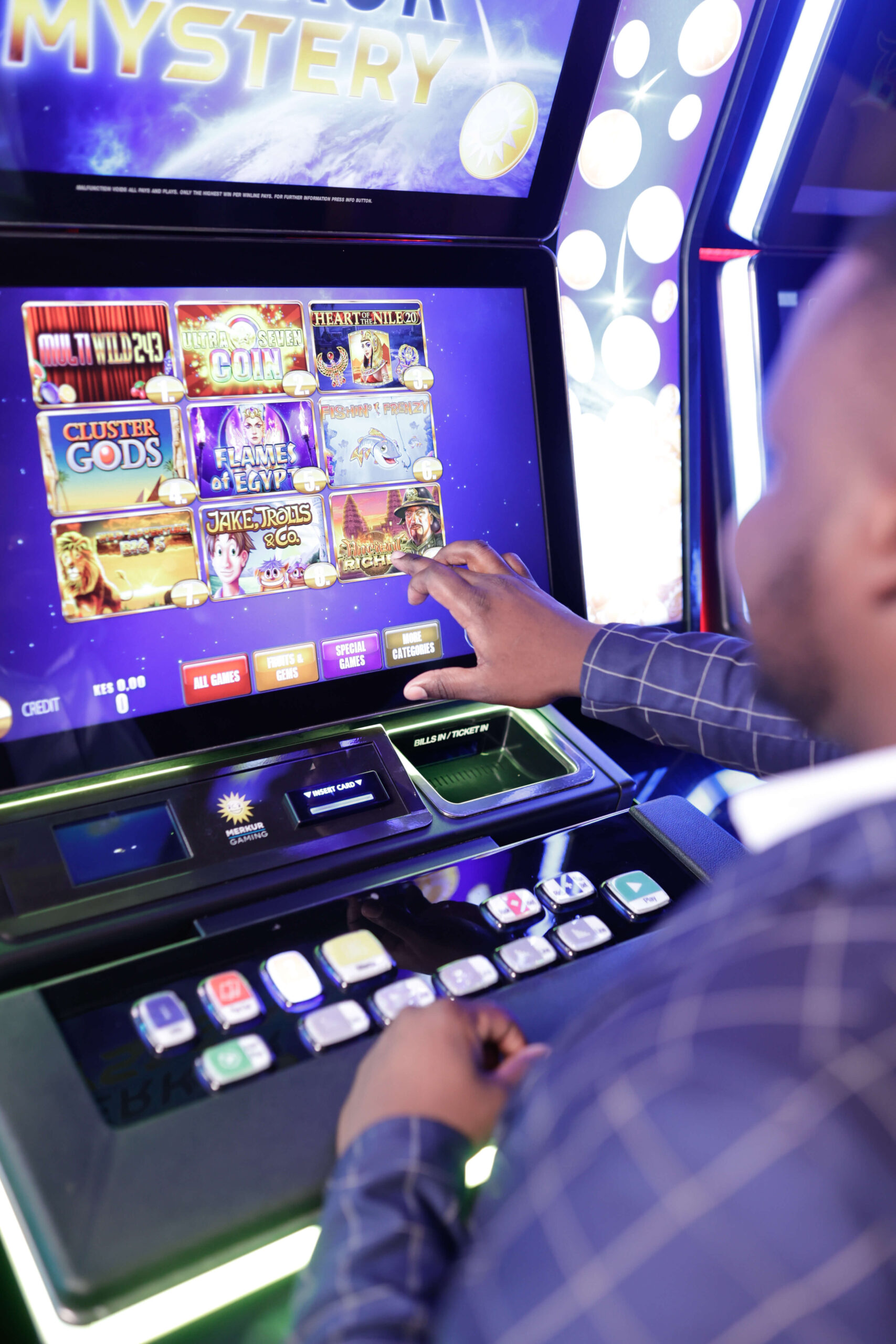 Slot machines at MOYO casino