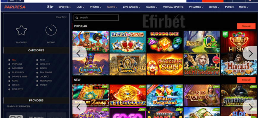 paripesa online casino